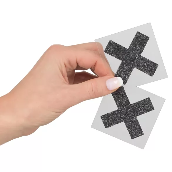 Cottelli - Glitrende brystvorteklistremerker - X
