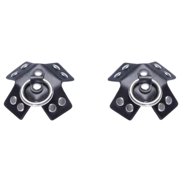 Bad Kitty - piercing brystvorte klistremerke (svart)