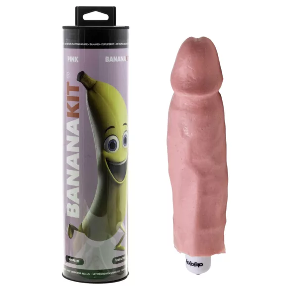 Bananakit - peniskopieringssett med vibrator (rosa)