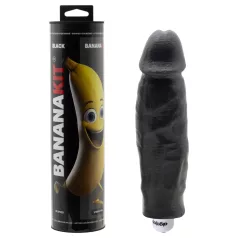Bananakit - peniskopieringssett med vibrator (svart)