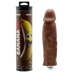 Bananakit - peniskopieringssett med vibrator (brun)