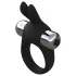 Pulselock Vantr - vibrerende penisring med kanin (svart) - 30 mm