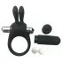 Pulselock Vantr - vibrerende penisring med kanin (svart) - 30 mm