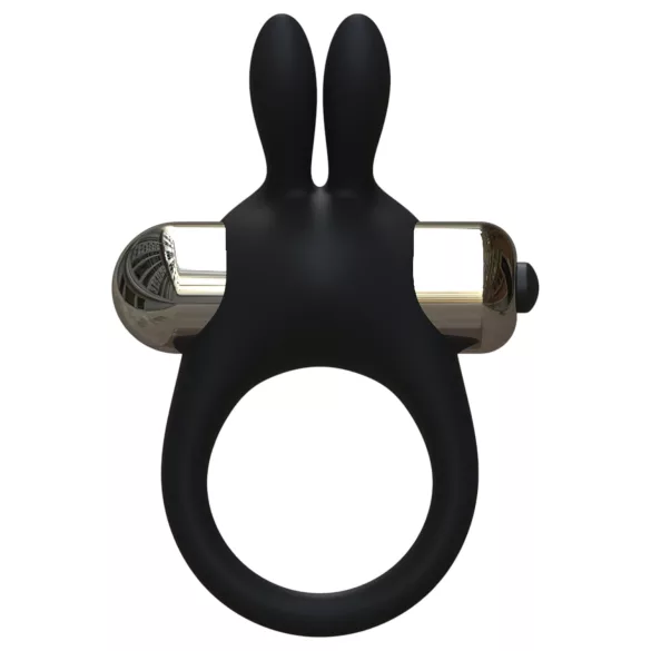 Pulselock Vantr - vibrerende penisring med kanin (svart) - 30 mm