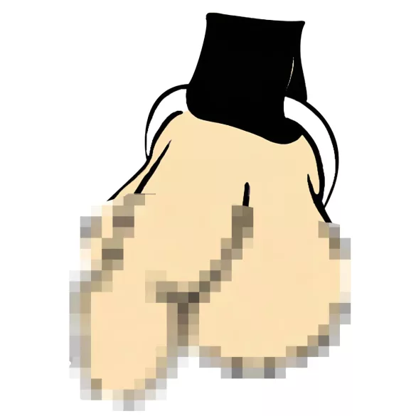 ZADO - skinn kroppsele for menn - svart (S-L)