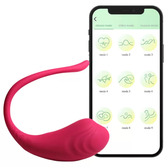 Funny Me - smart, oppladbart vibrerende egg (rosa)