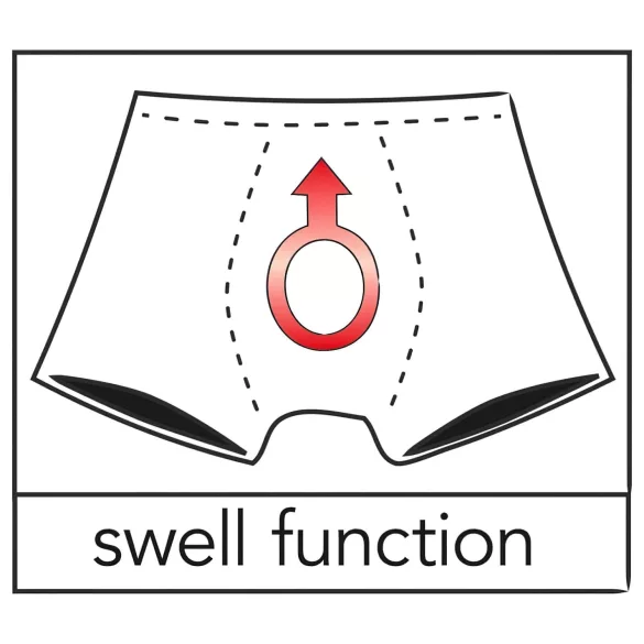 Avtagbar tanga for menn (svart) - M