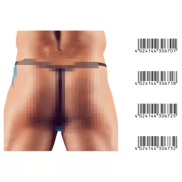 Svenjoyment - Mini-tanga for menn (svart) - XL
