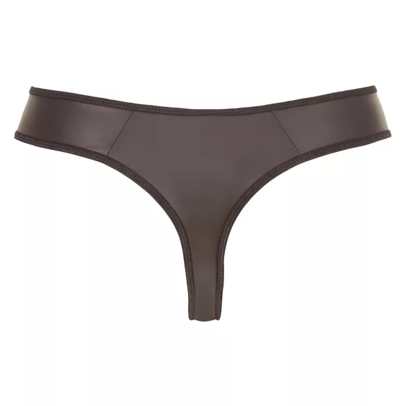 Svenjoyment - Glitrende herre-tanga med strassglidelås (svart) - M