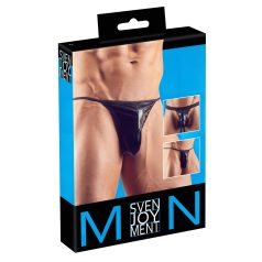 Svenjoyment - Herre tanga sett - svart (3 deler) S-L