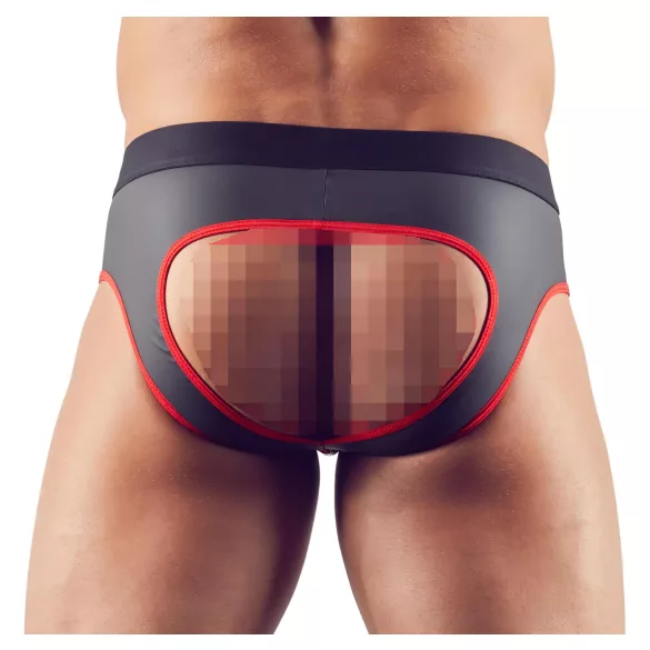 Svenjoyment - åpen jockstrap (svart) - XL