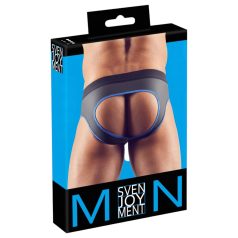 Svenjoyment - åpen jockstrap (svart-blå)