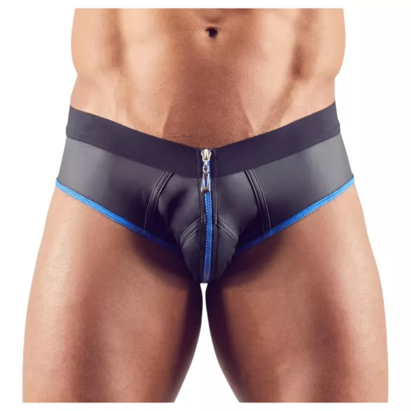 Svenjoyment - åpen jockstrap (svart-blå) - M