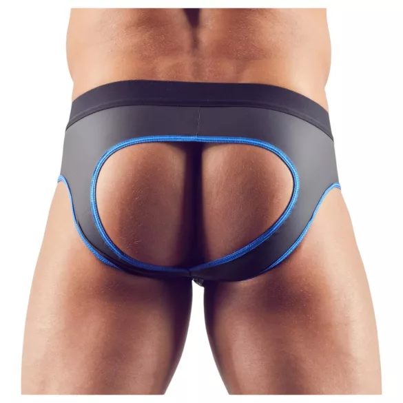 Svenjoyment - åpen jockstrap (svart-blå) - M