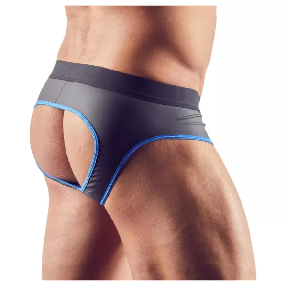 Svenjoyment - åpen jockstrap (svart-blå) - XL