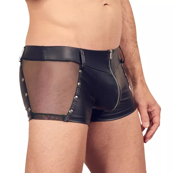 Svenjoyment - skinnende sort boxer - L