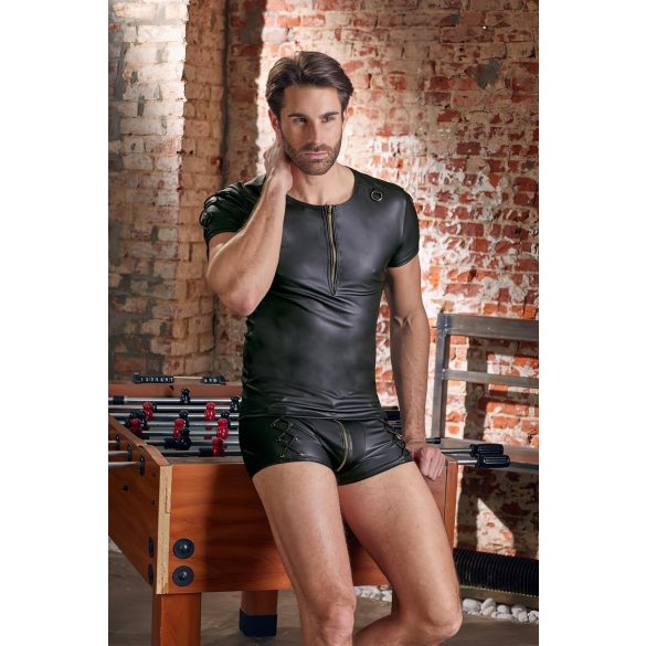 NEK - Matt Finish, Kortermet Herre T-skjorte (Svart) - 2XL