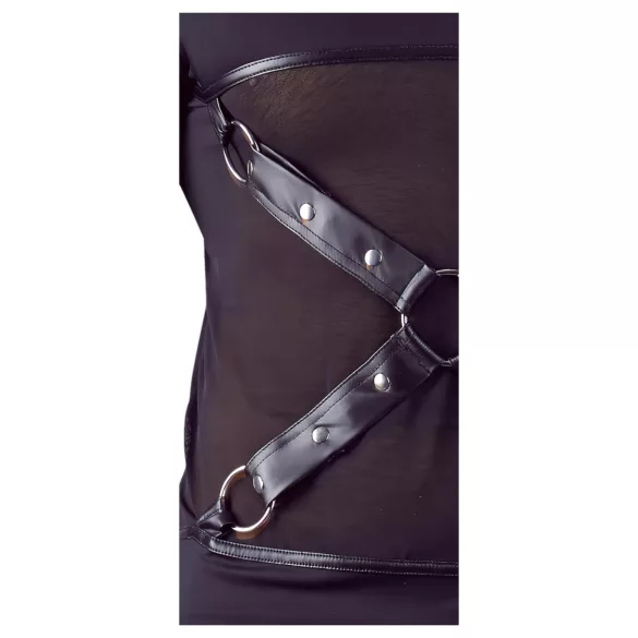 NEK - Langermet kryssbåndtopp for menn (svart)