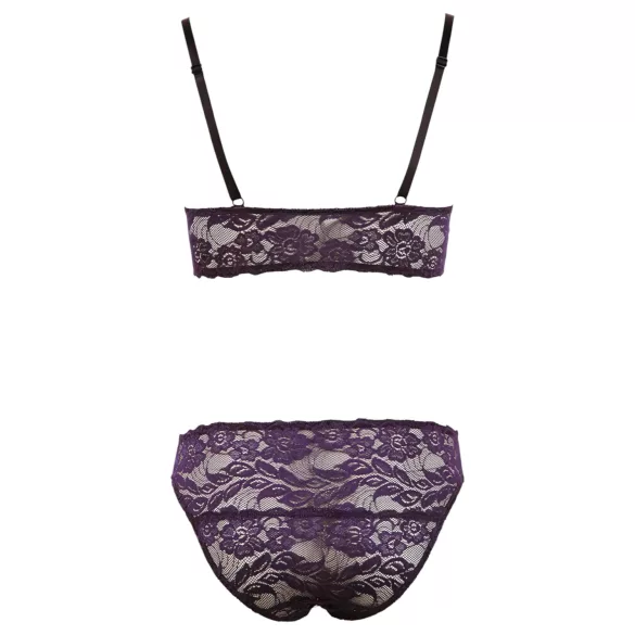 Cottelli - Blomstrete blondesett (lilla) - XL