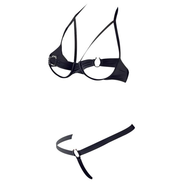 Cottelli - Metallring BH-sett (svart)