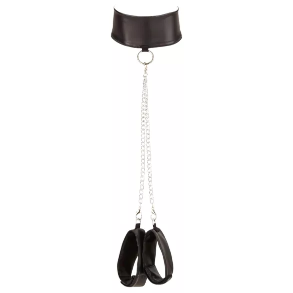 Cottelli Bondage - blonder og skinnende undertøysett (4 deler) - M