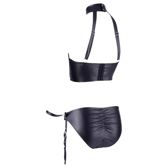 Cottelli Bondage - skinnende løftesett med håndjern (svart) - M
