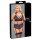 Cottelli Bondage Plus Size - sexy blonde BH-sett (svart) - 4XL
