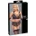 Cottelli Bondage Plus Size - sexy blonde BH-sett (svart) - 4XL