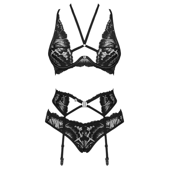 Obsessive Alessya - blonder undertøysett (svart)