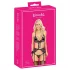 Kissbar - rosa/lilla brodert BH-sett (svart)