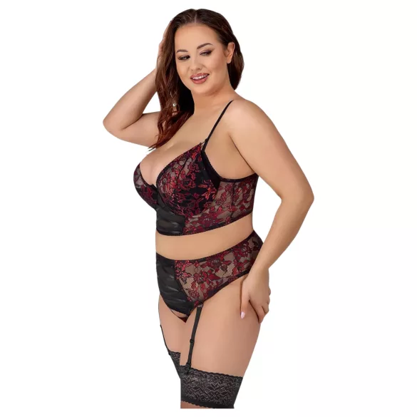 Cottelli Plus Size – Bh-sett (rød)