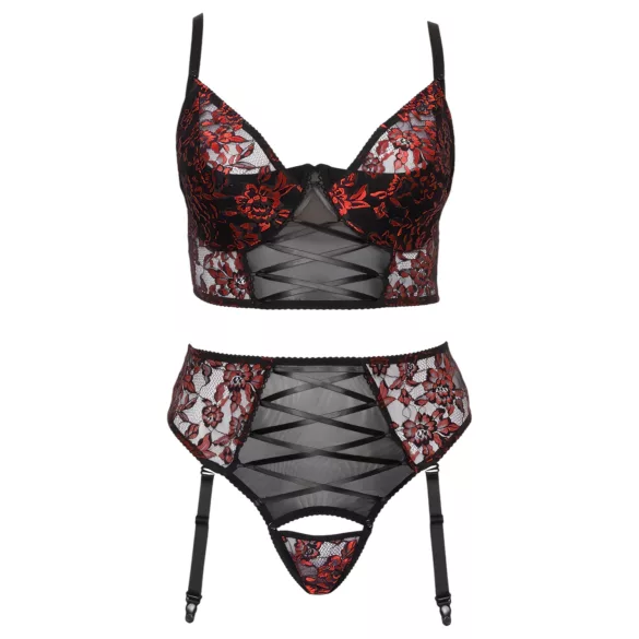 Cottelli Plus Size – Bh-sett (rød)