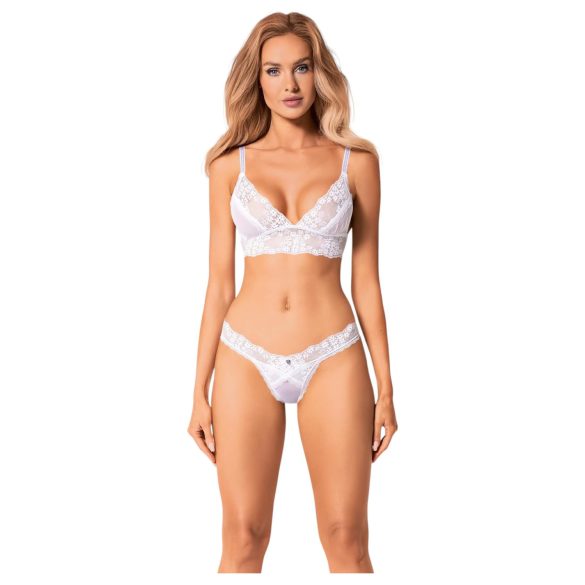 Obsessive Sett Heavenlly - blonder BH-sett (hvit) - M/L