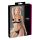 Cottelli - sateng push-up-sett med strasskjede (svart) - 80B/M