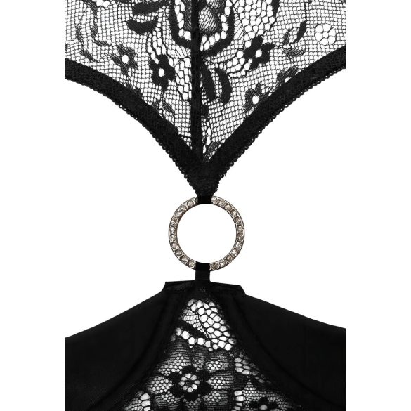 Cottelli - Åpent bh-sett (svart)