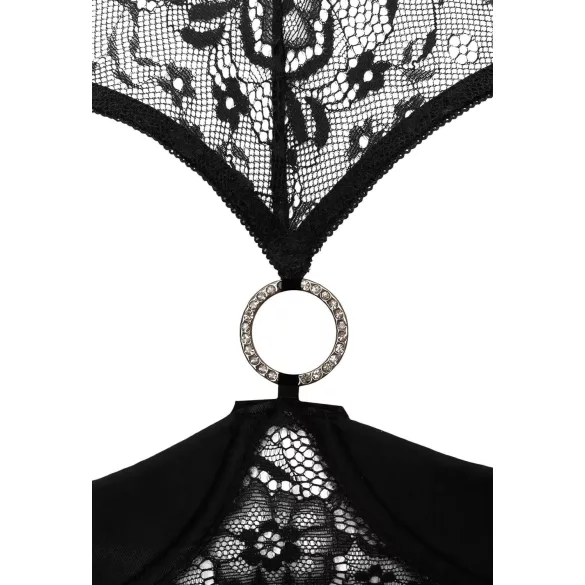 Cottelli - Åpent bh-sett (svart) - 85B/L