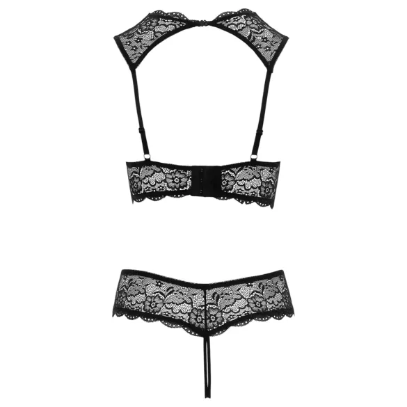 Cottelli - Åpent bh-sett (svart) - 85B/L