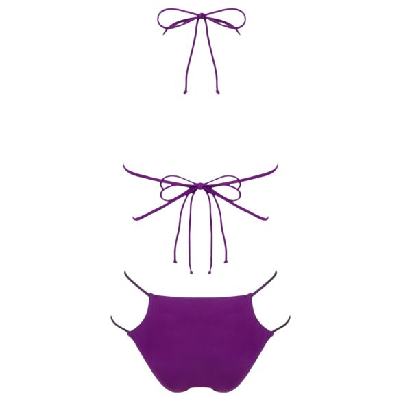 Obsessive Balitta - glinsende, halterneck bikini (lilla)