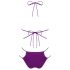 Obsessive Balitta - glinsende, halterneck bikini (lilla) - L