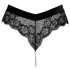 Cottelli Party - lacy truse med kjede (svart) - XL