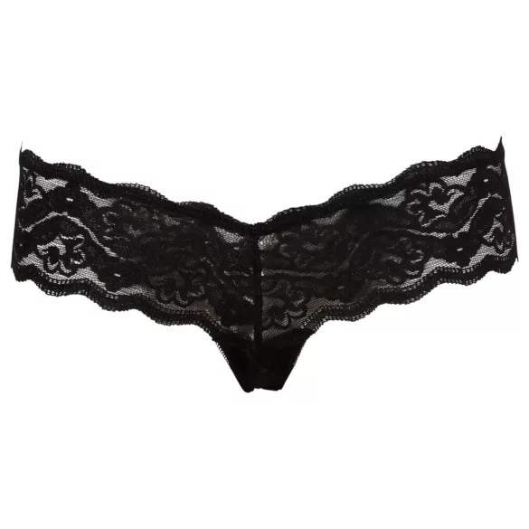 Cottelli - Perleblonde tanga (svart)