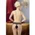 Cottelli - Perleblonde tanga (svart) - L