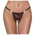 Cottelli - Luksuriøs Perletruse med Rosemotiv (Svart) - M/L