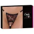 Cottelli - Luksuriøs Perletruse med Rosemotiv (Svart) - M/L