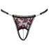 Cottelli - Luksuriøs Perletruse med Rosemotiv (Svart) - M/L