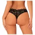 Obsessive Donna Dream - Lokkende blondetanga (svart) - XL/XXL