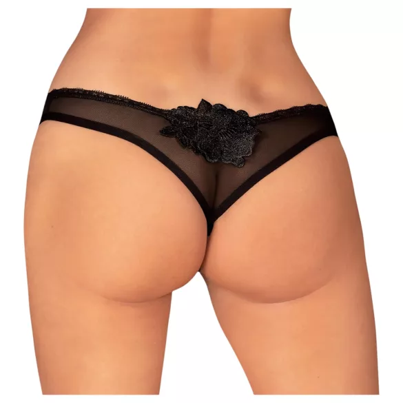 Obsessive Latinesa - åpen tanga (svart) - XL/XXL