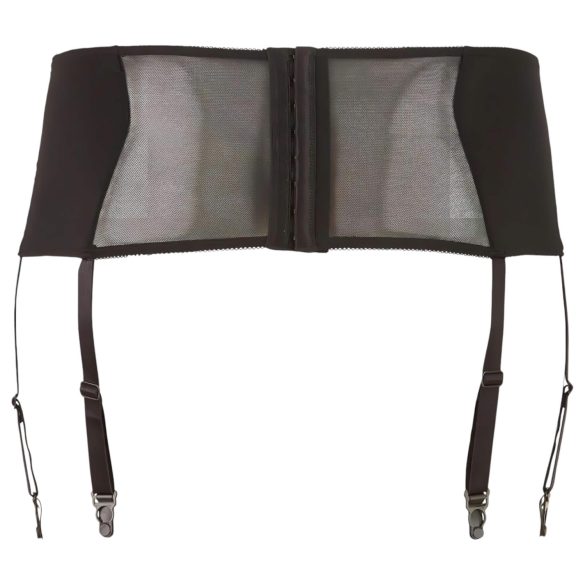 Cottelli Plus Size - Blonder & Snøring Hofteholder (Svart) - 4XL