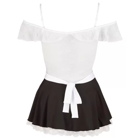 Cottelli - Sexy stuepike kostyme med blonder - XL