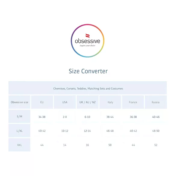 Obsessive Gepardina - Kattesett for Flørtende Dame (svart)